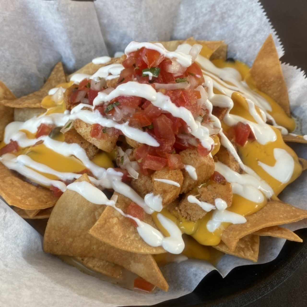 Nachos de pollo