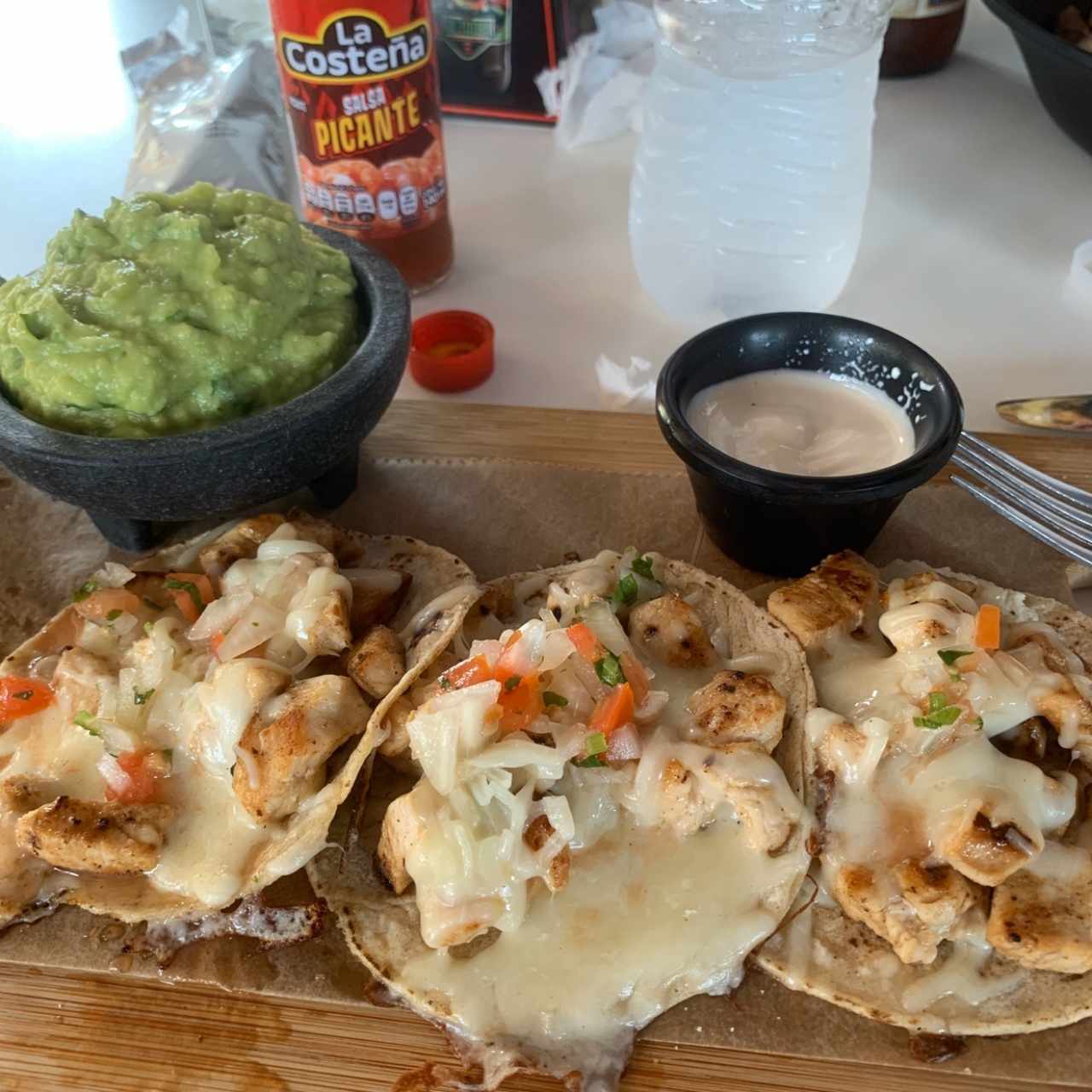 tacos de pollo