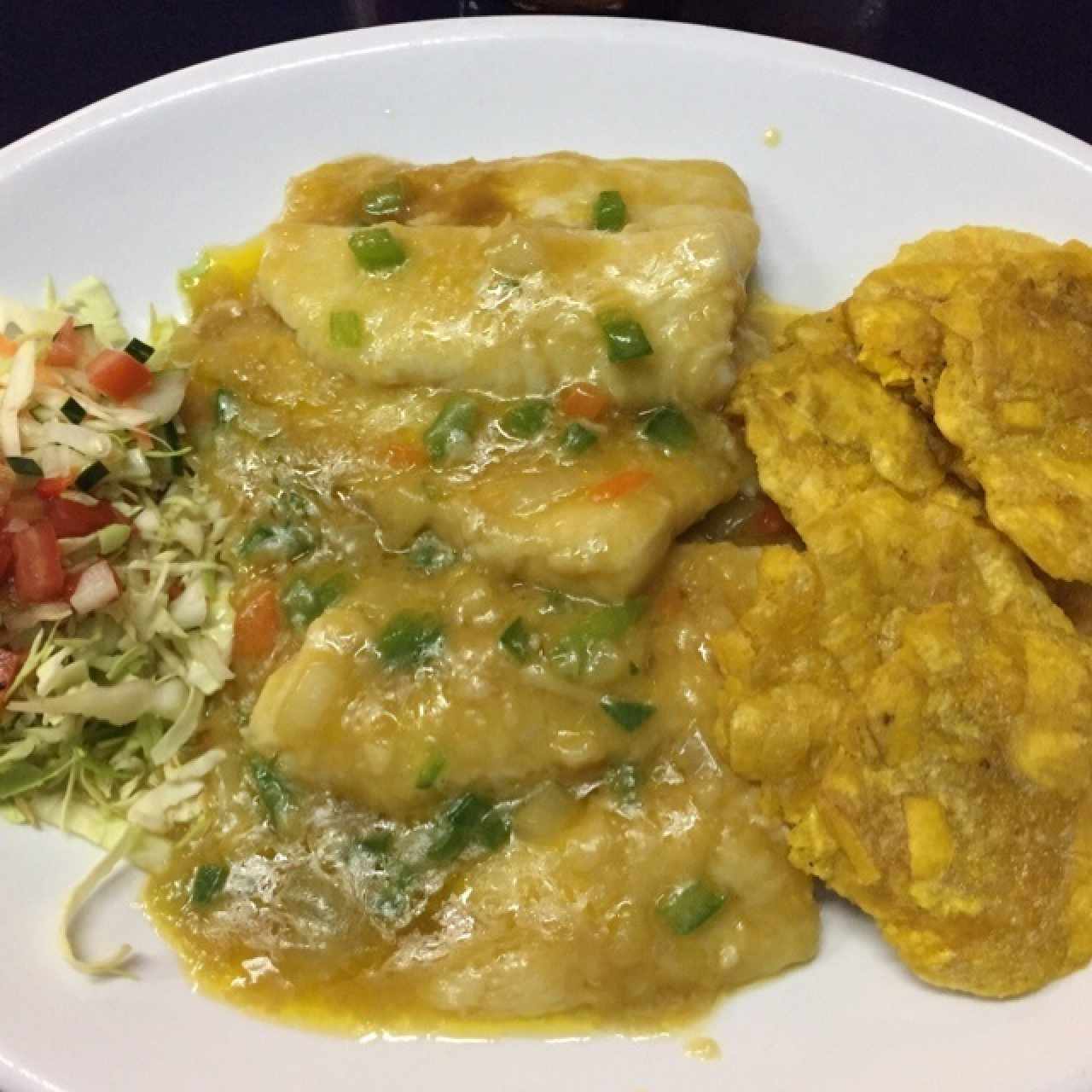 Corvina al ajillo