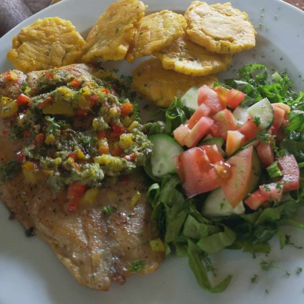 Filete de pargo. 