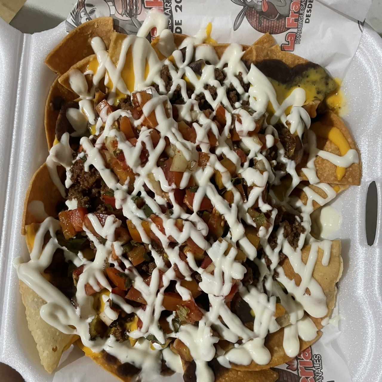 Nachos con carne