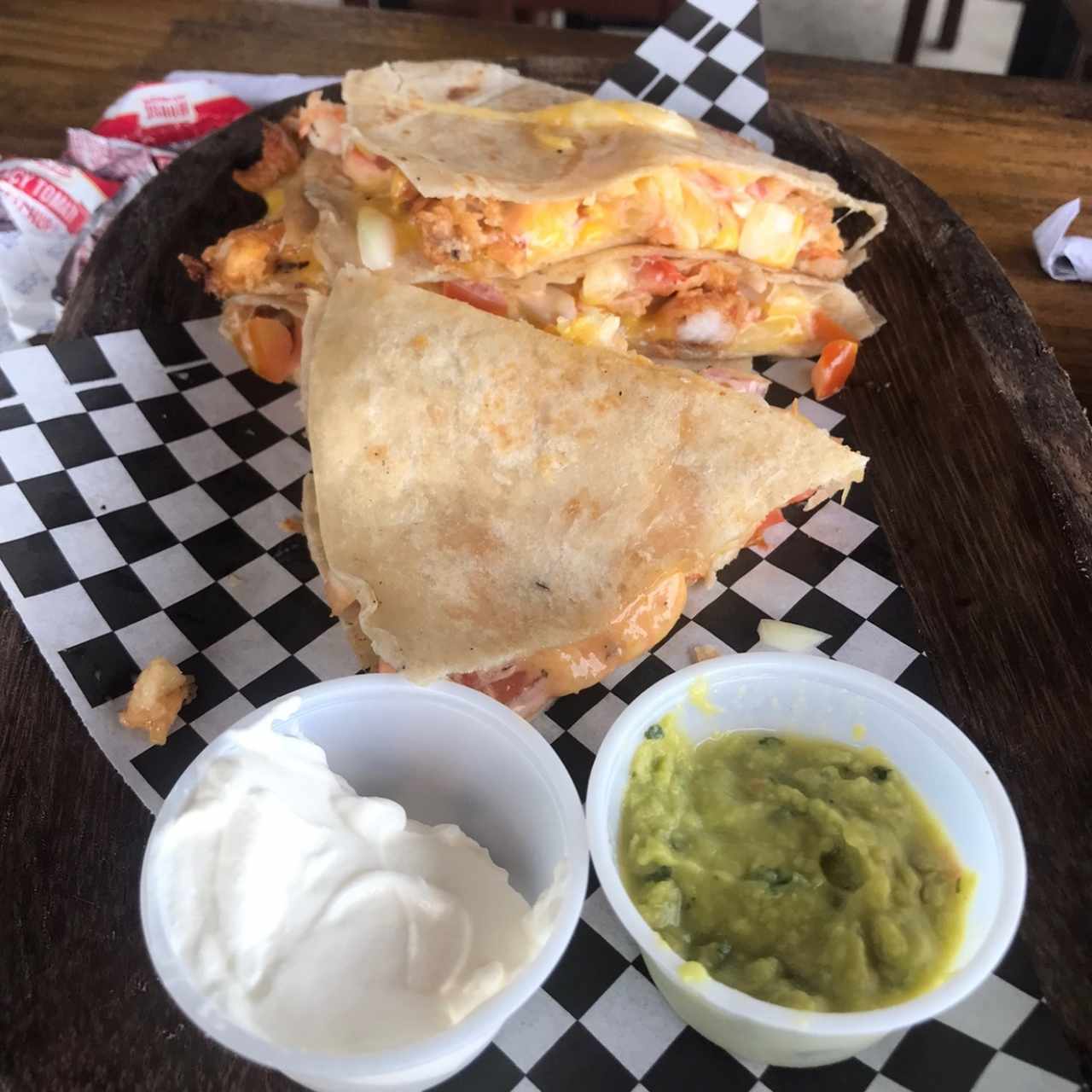 Quesadillas de camarones 