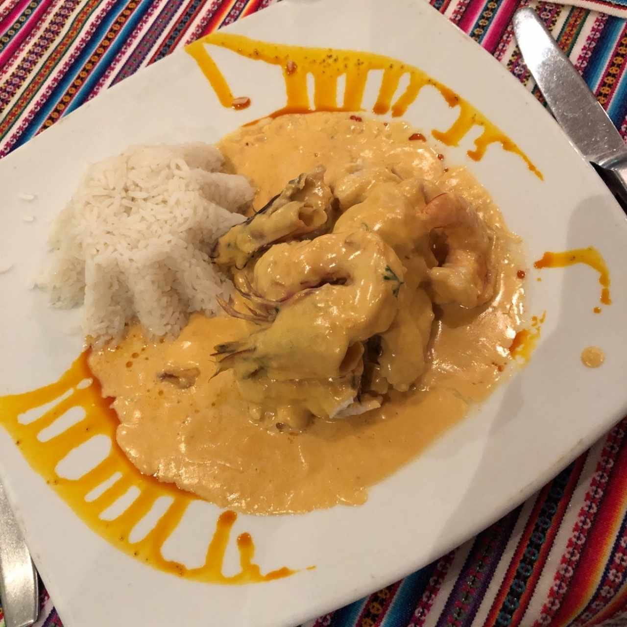 corvina rellena de langostinos