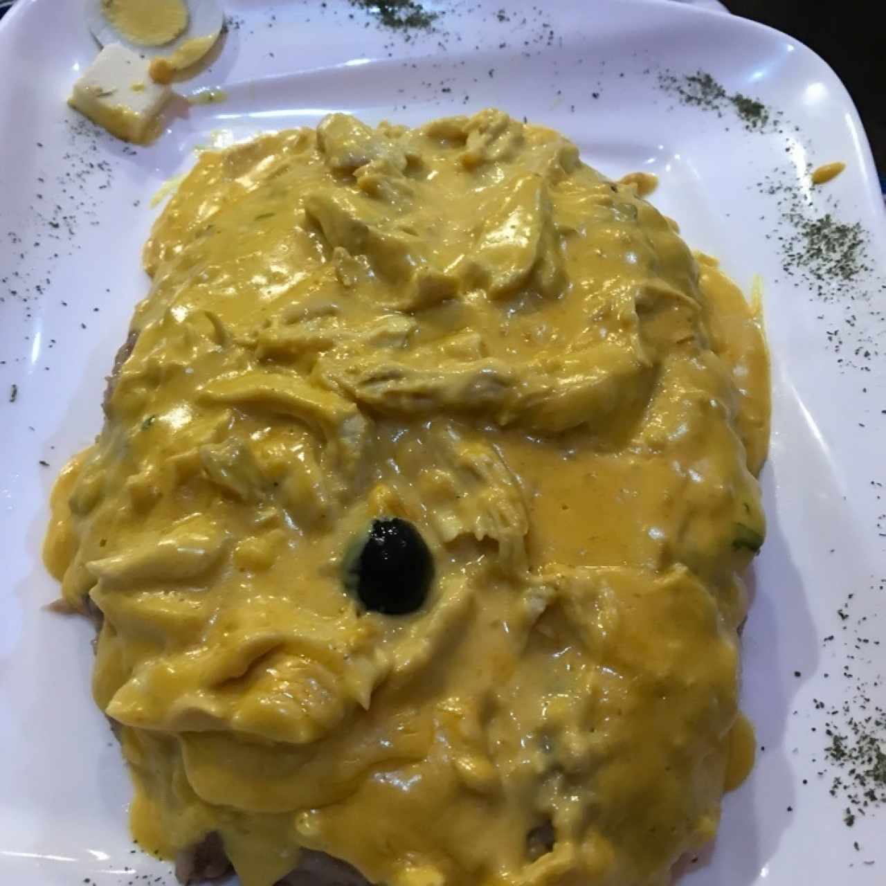 aji de gallina con tacu tacu 