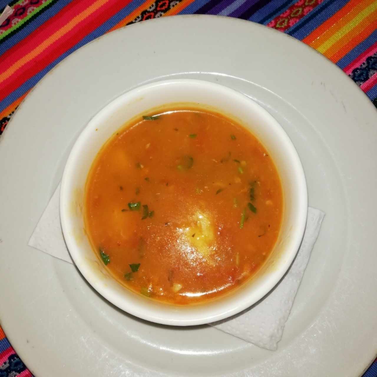 Sopita de mariscos