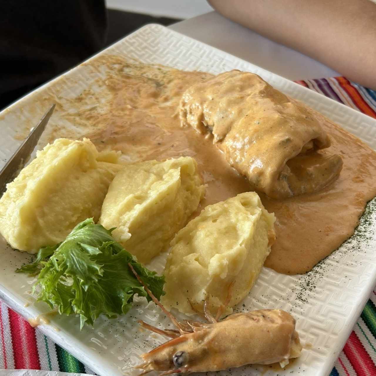 Filete Relleno de Langostinos