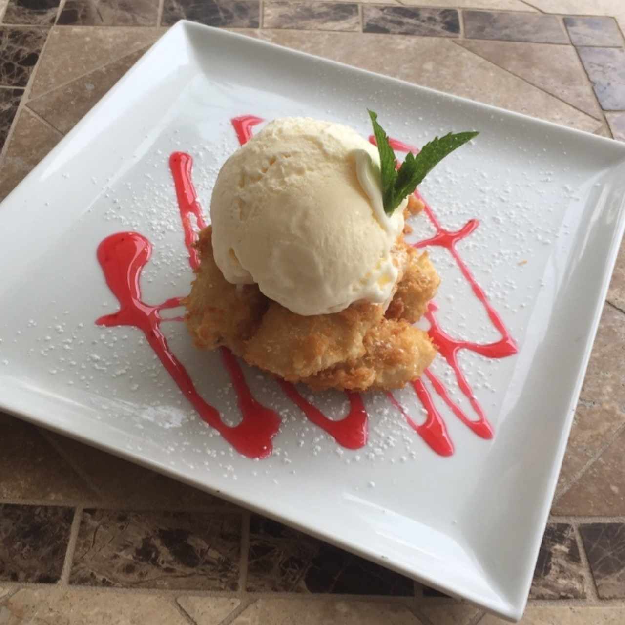 Banana tempura