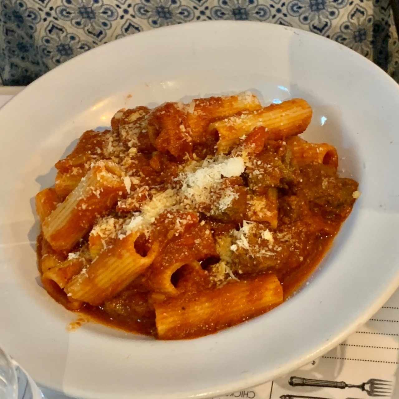 Rigatoni con Ragú de Carne