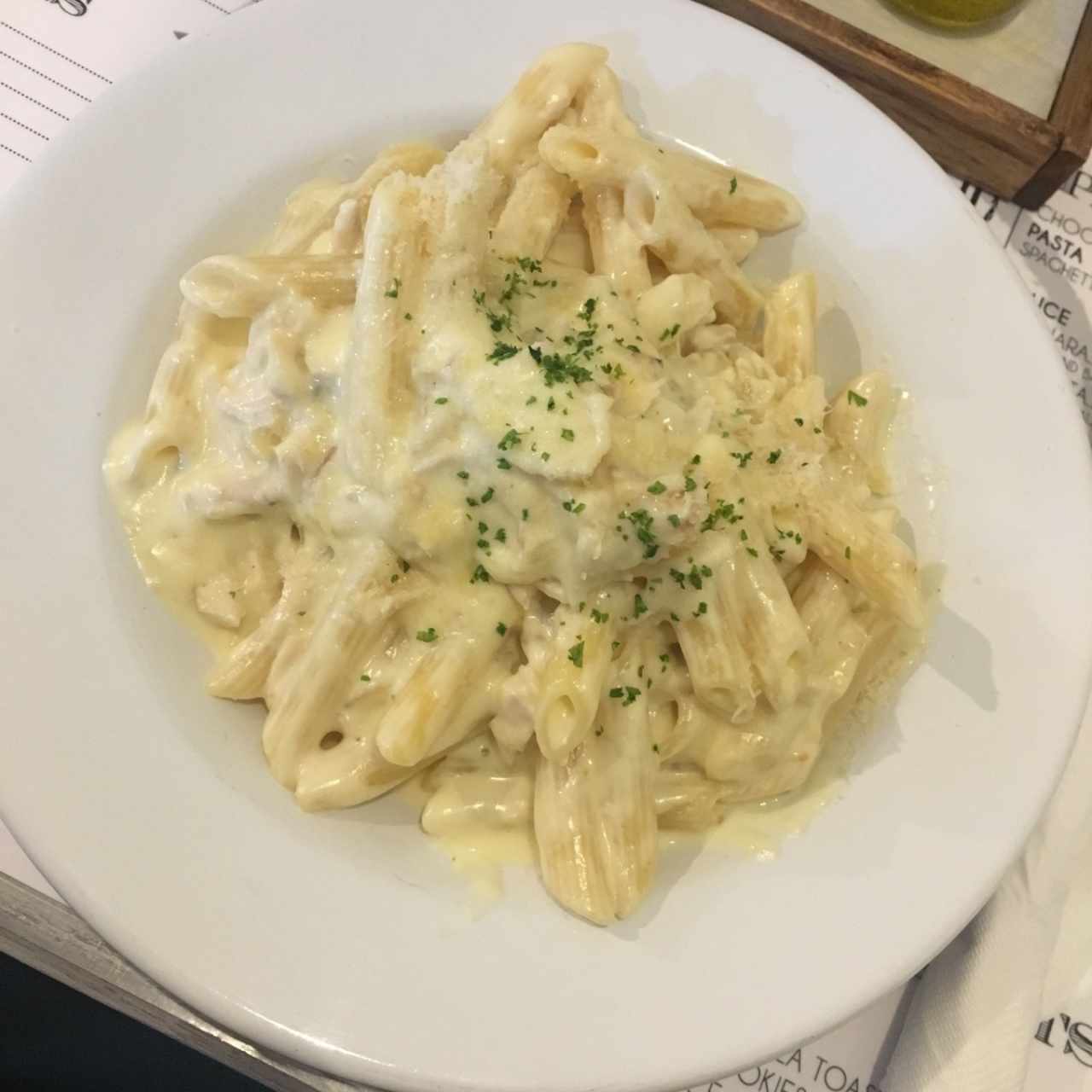 Penne alfredo