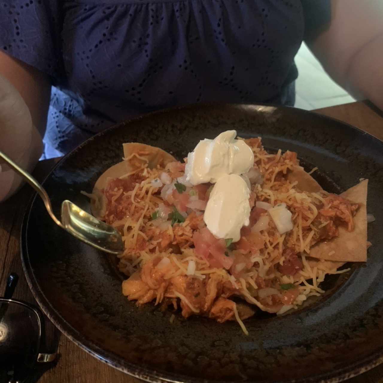 Nachos con pollo