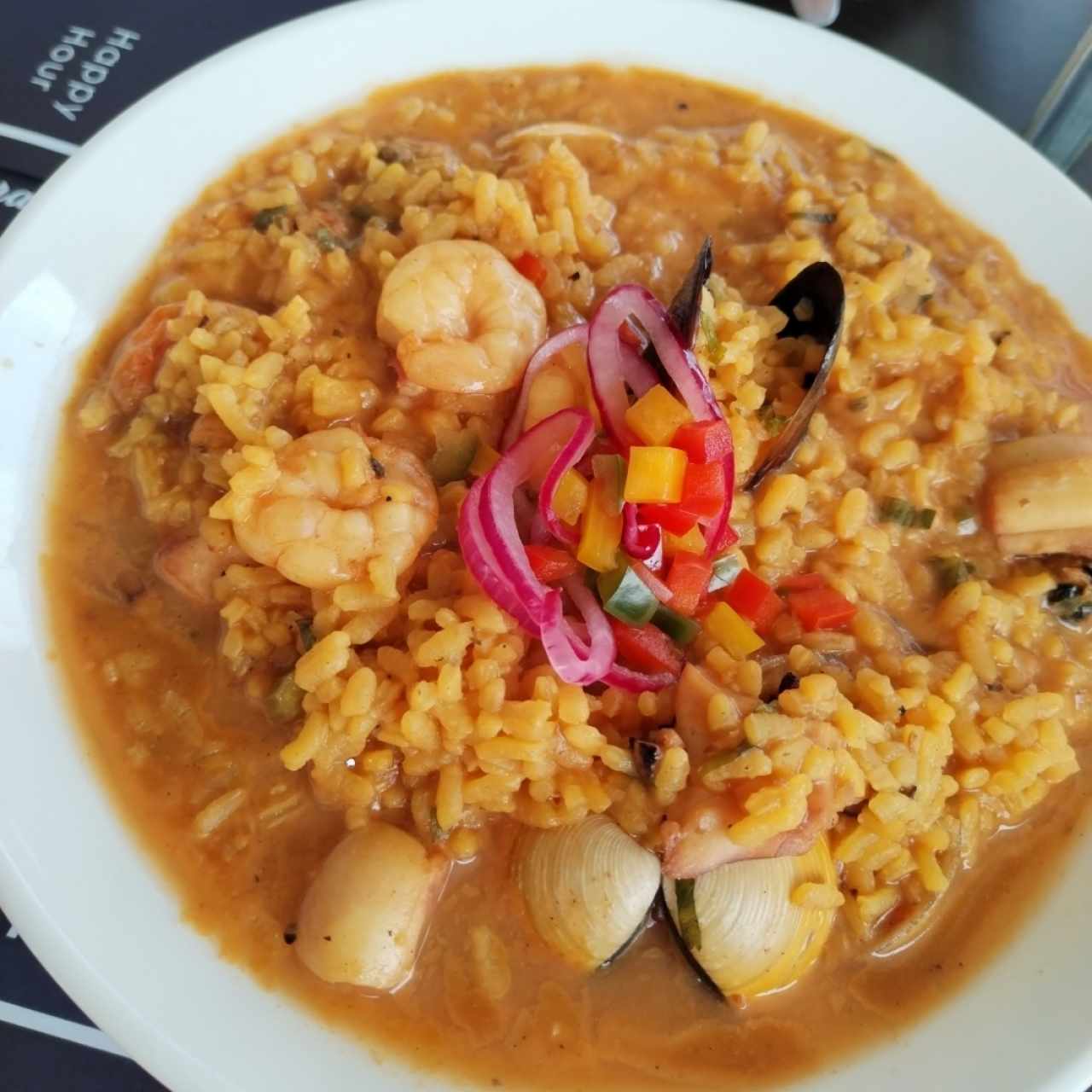 Guacho de mariscos 