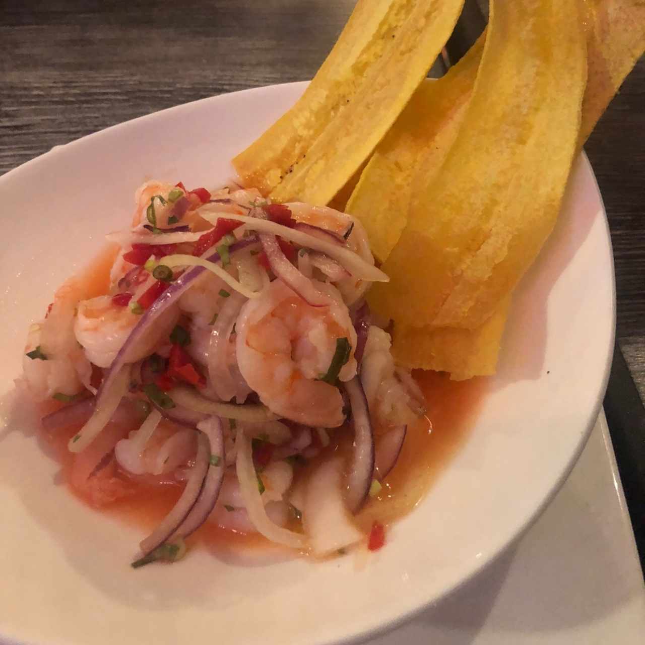 Ceviche de camarones