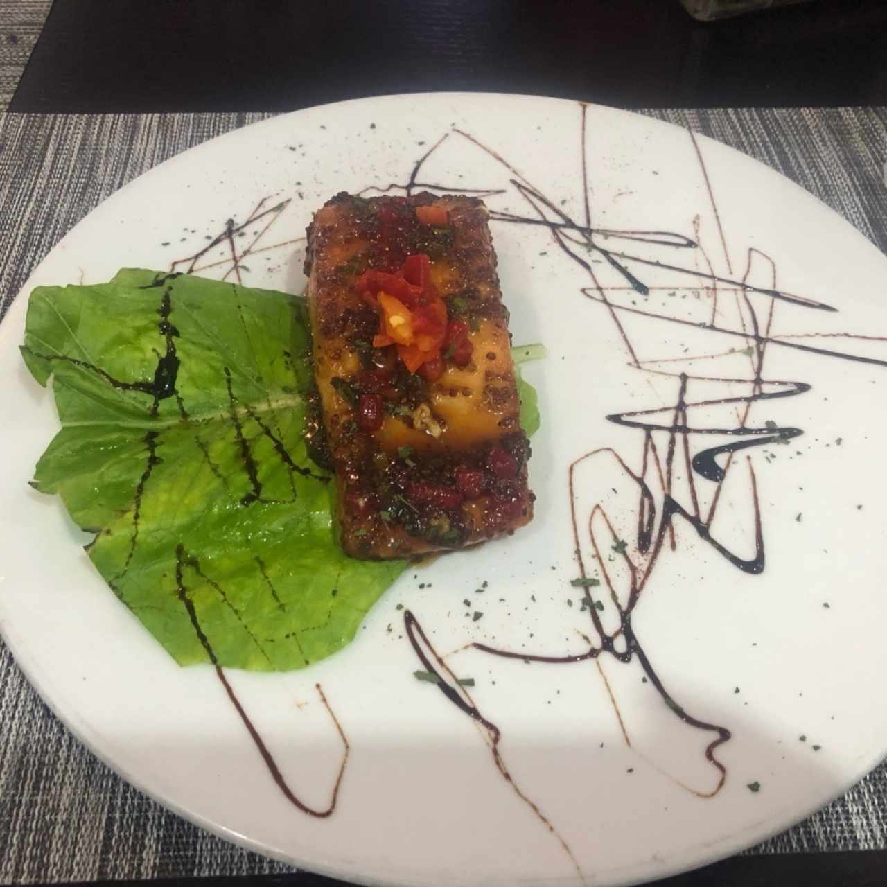 Salmón en salsa de Miel de Caña