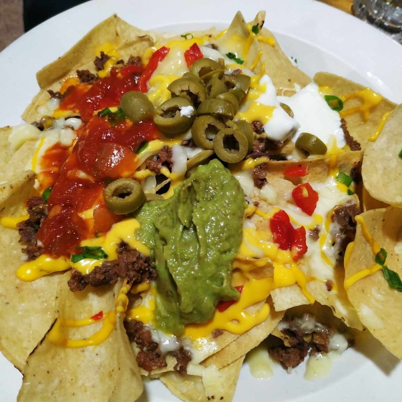 nachos de carne