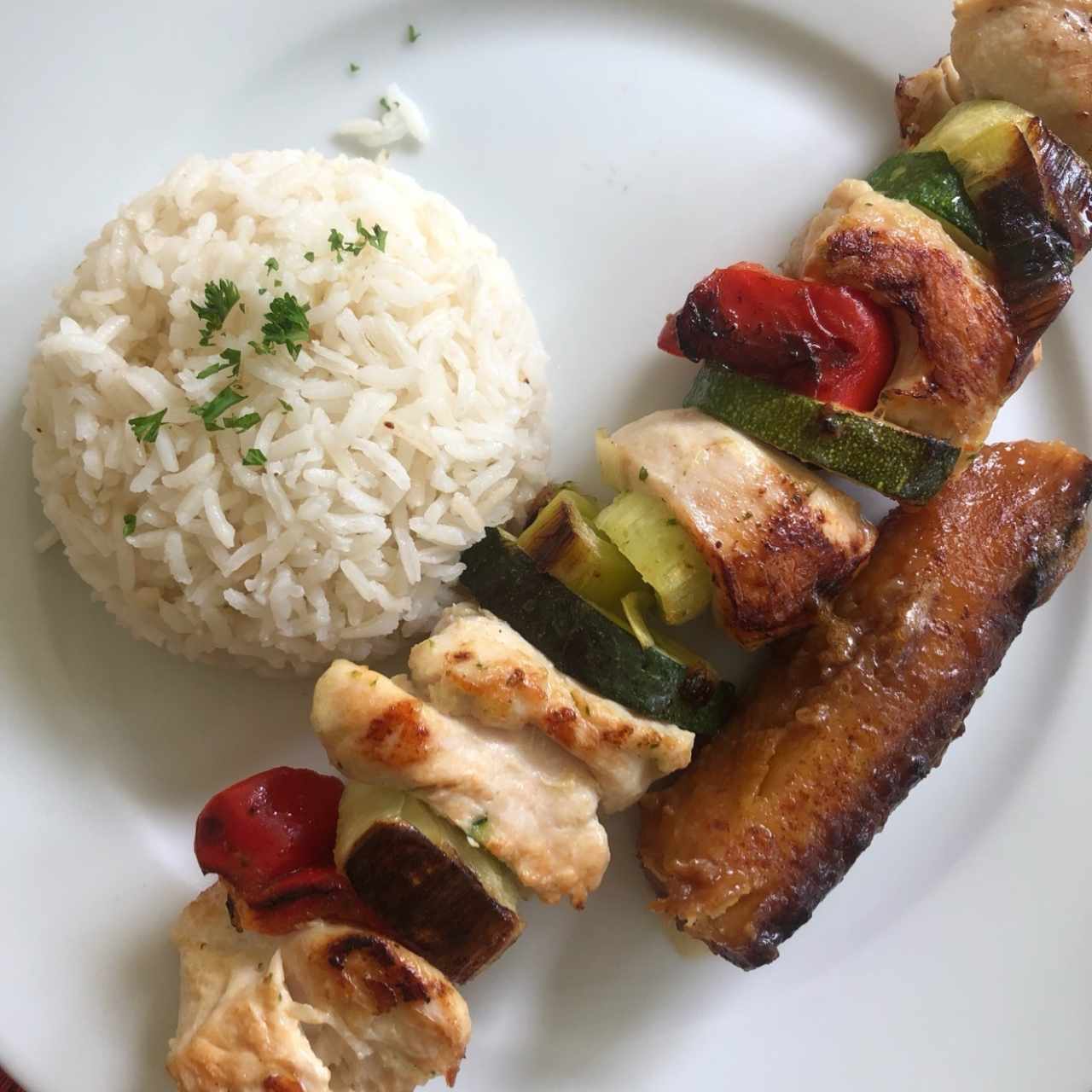 Pincho de Pollo con Vegetales