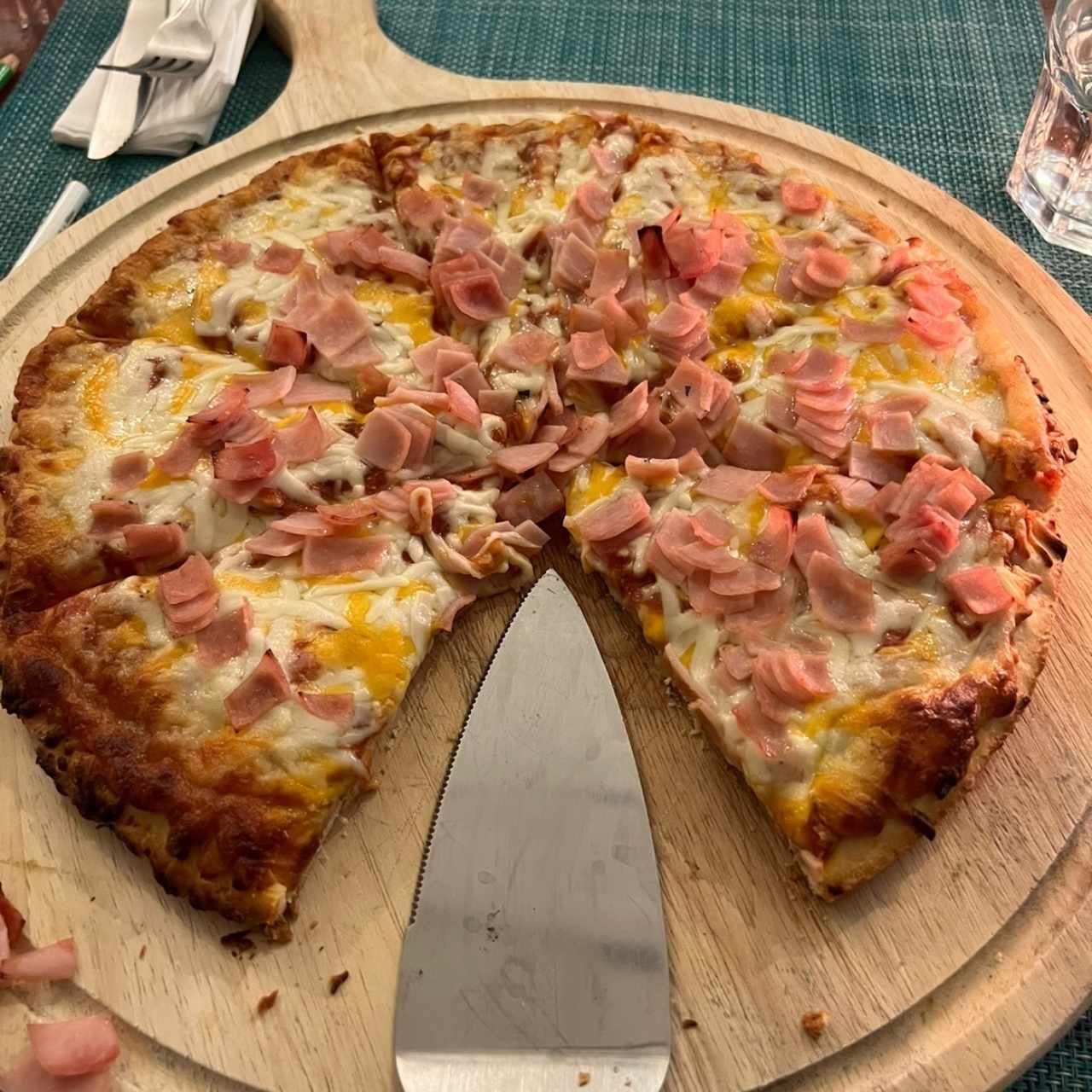 Pizza de jamón