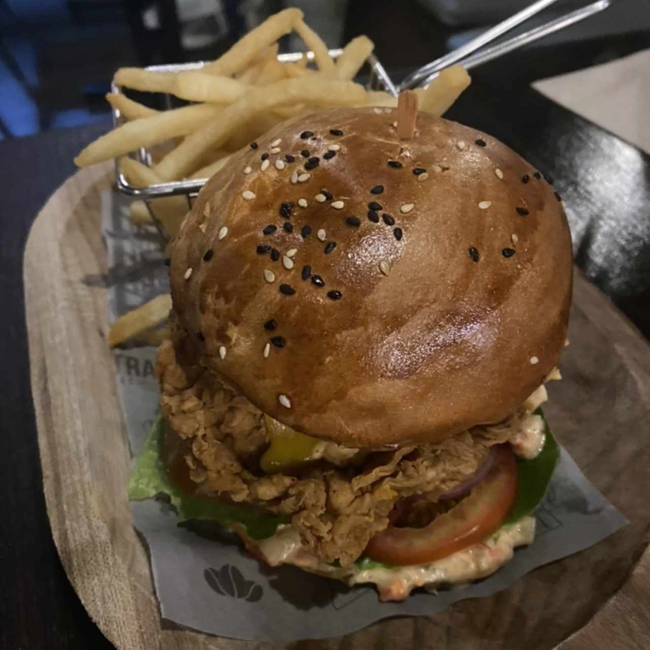 Hamburguesa de Pollo Tártara