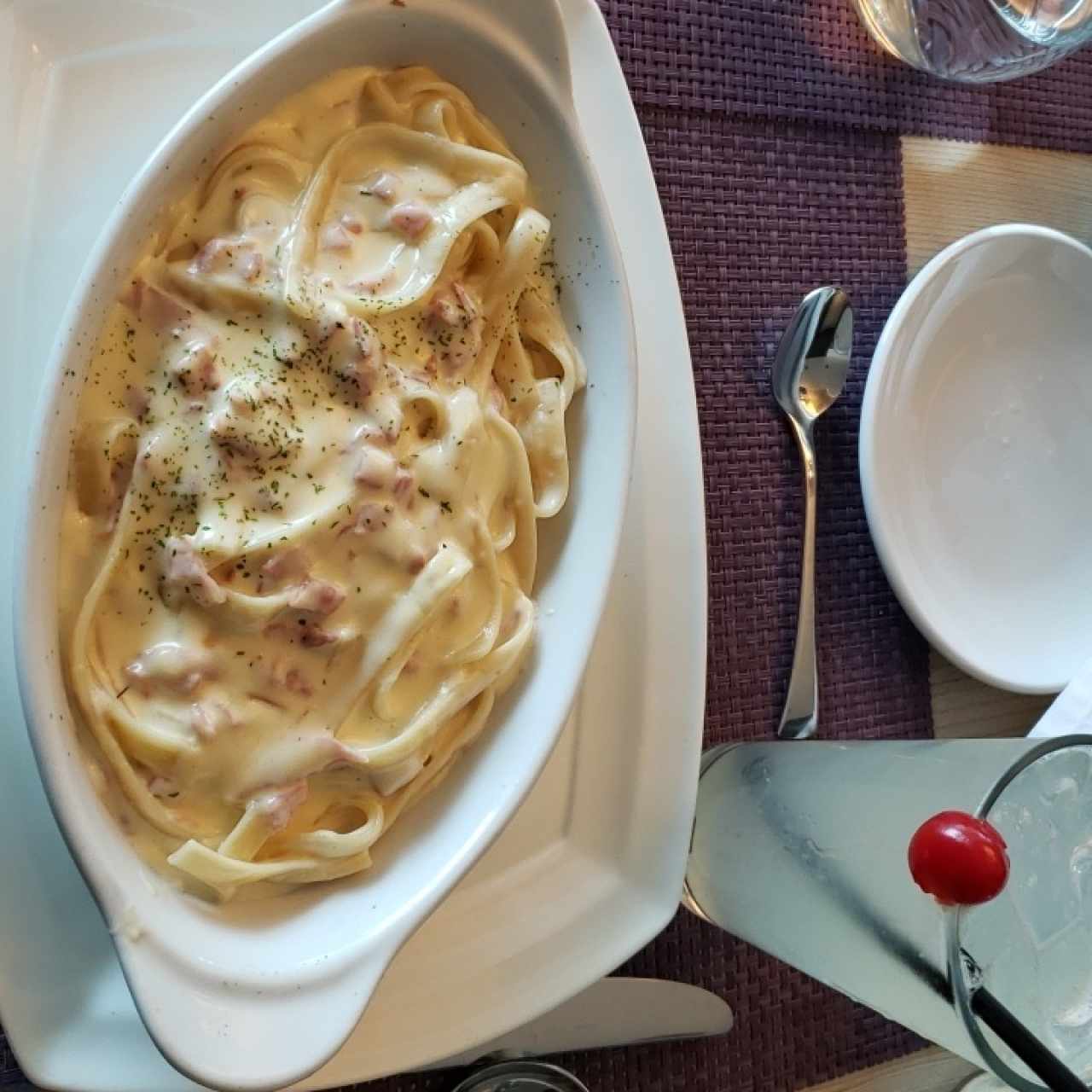 pasta Alfredo.