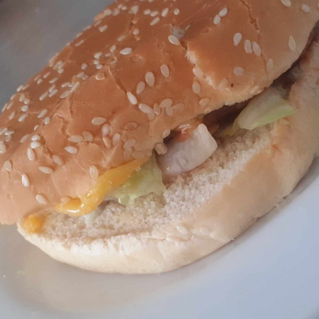 Hamburguesa sencilla con queso