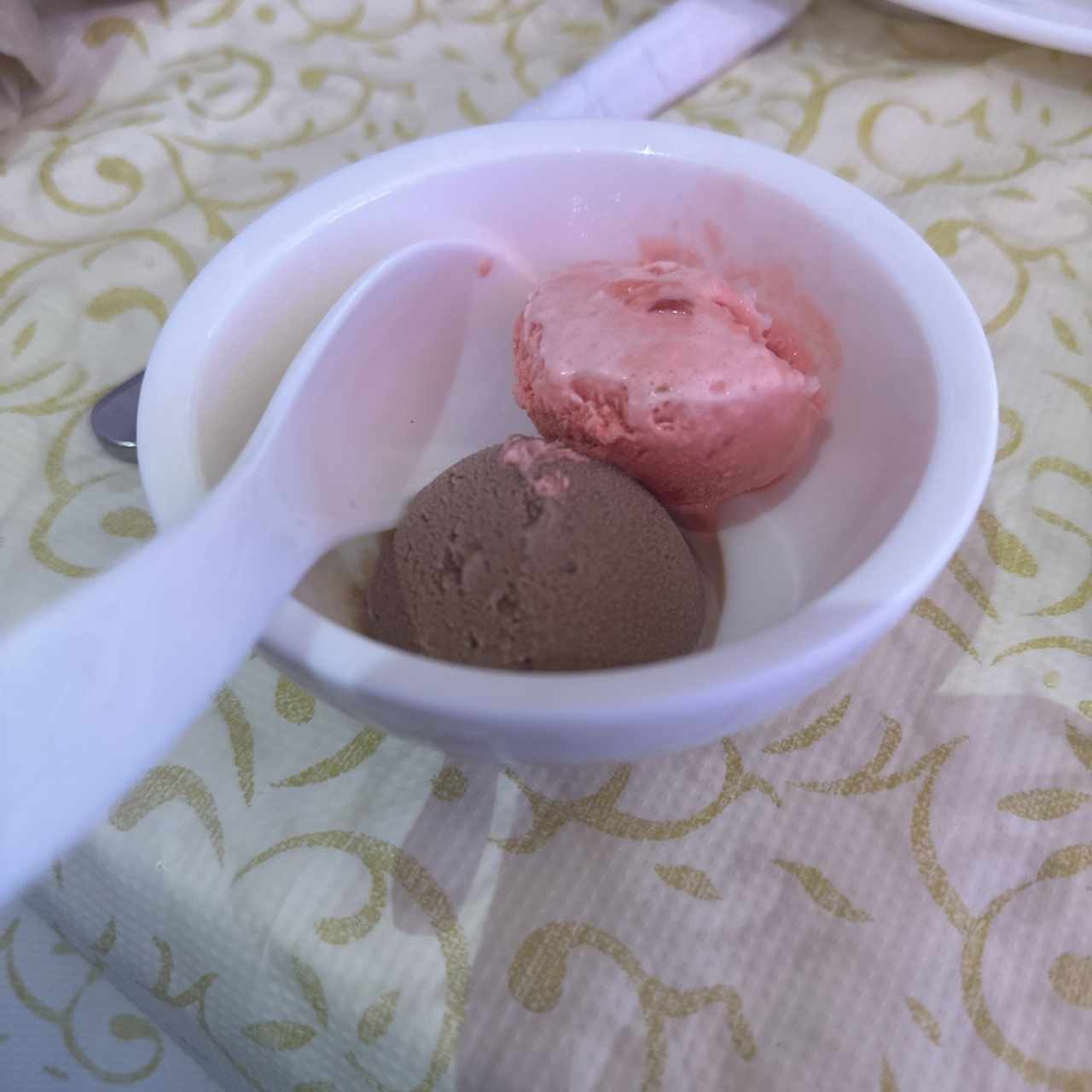 Helado de cortesía 