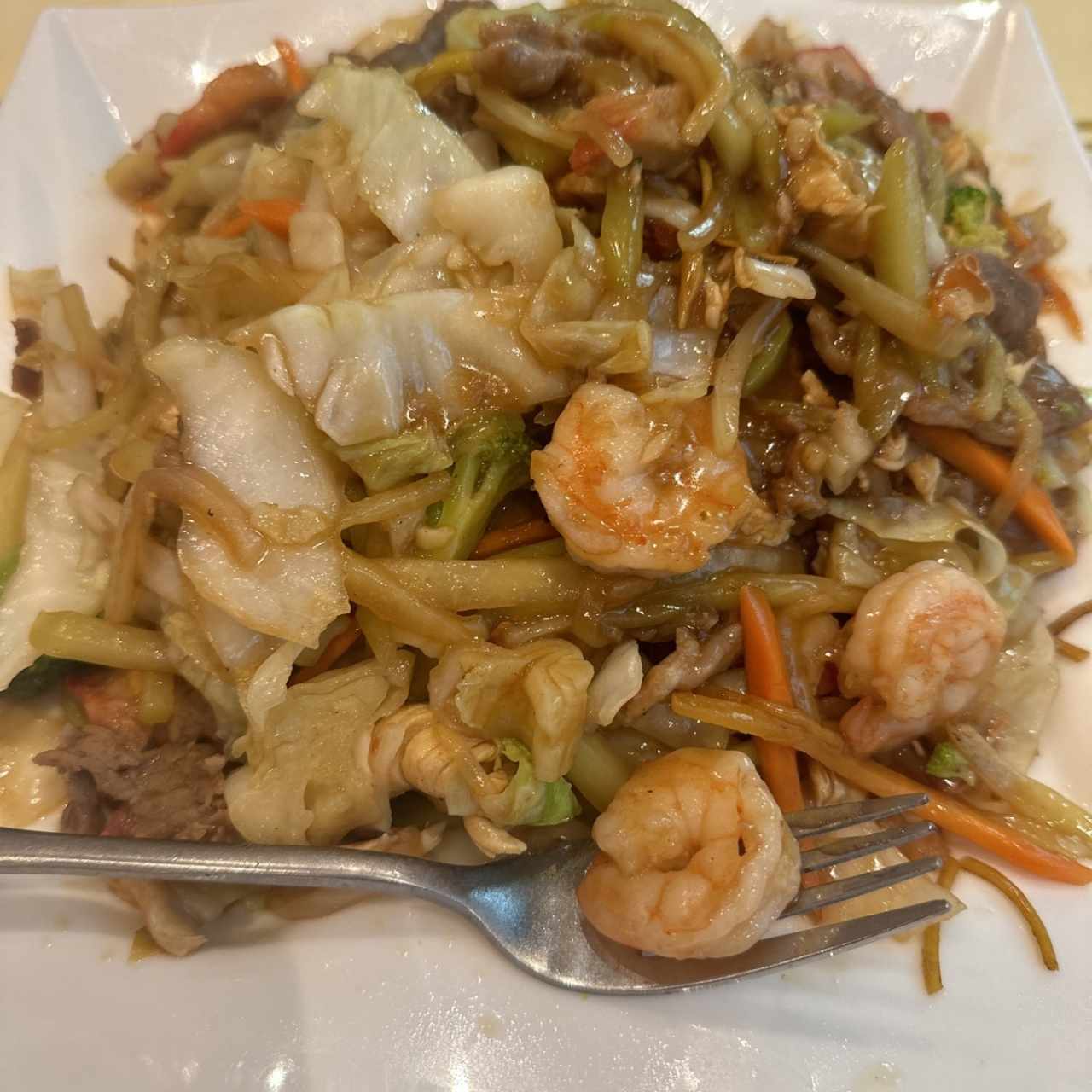 Chow mein de combinación