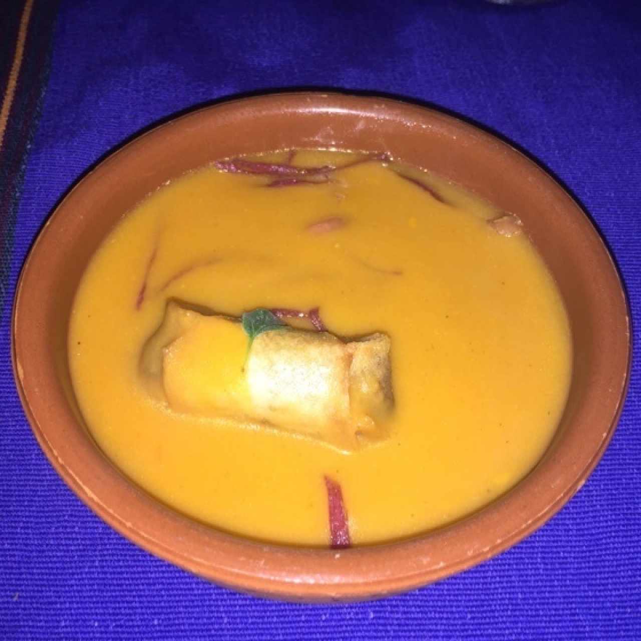 Tercera entrada: sopa cremosa de habas blancas