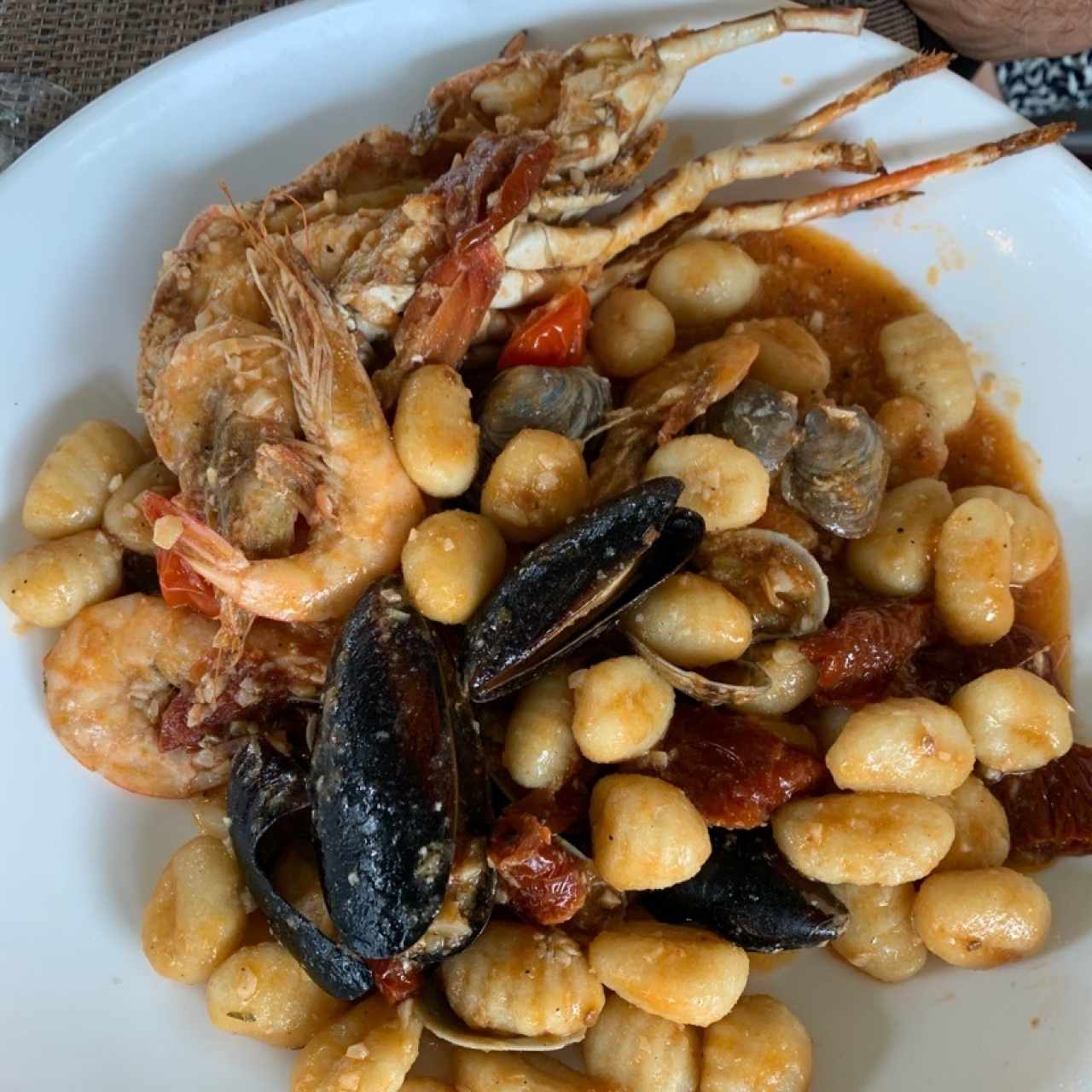 Gnocci con Mariscos