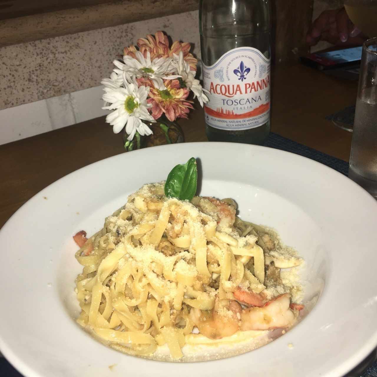 fetuchini con langostino