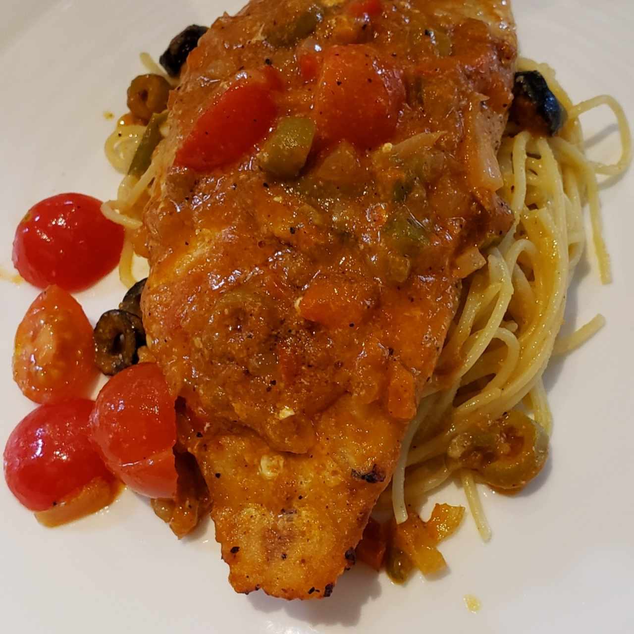 corvina con pasta