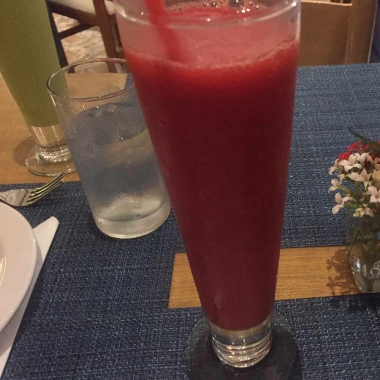 batido de fresa