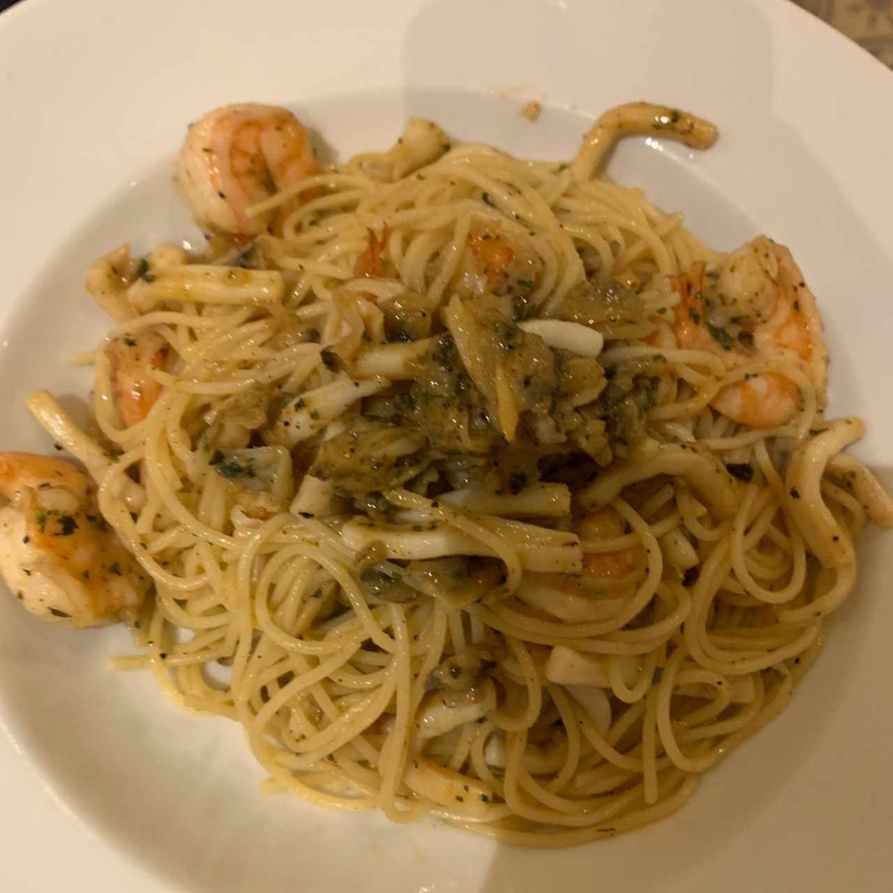 Spaguetti a la Pescatore