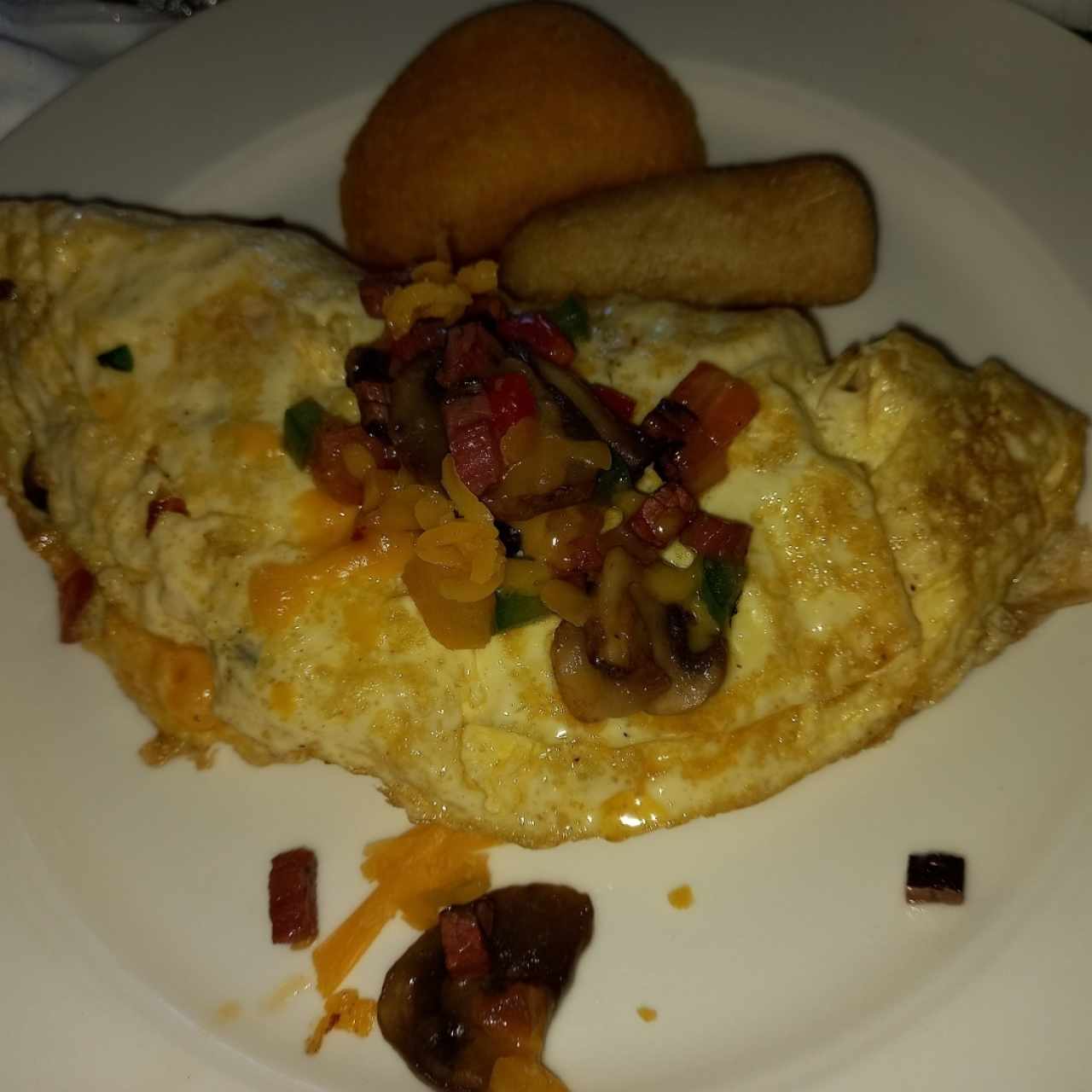 Omelet en desayuno bufet