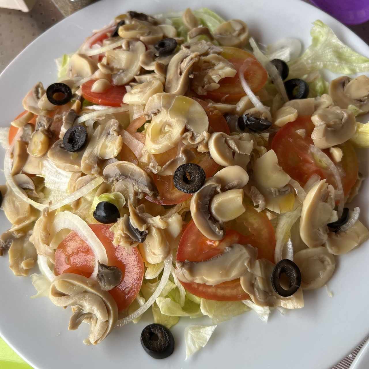 Ensalada con hongos