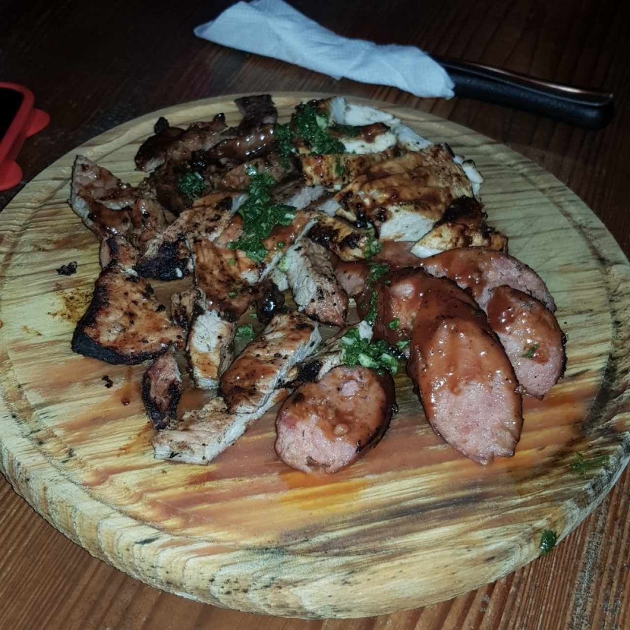 picada para una persona