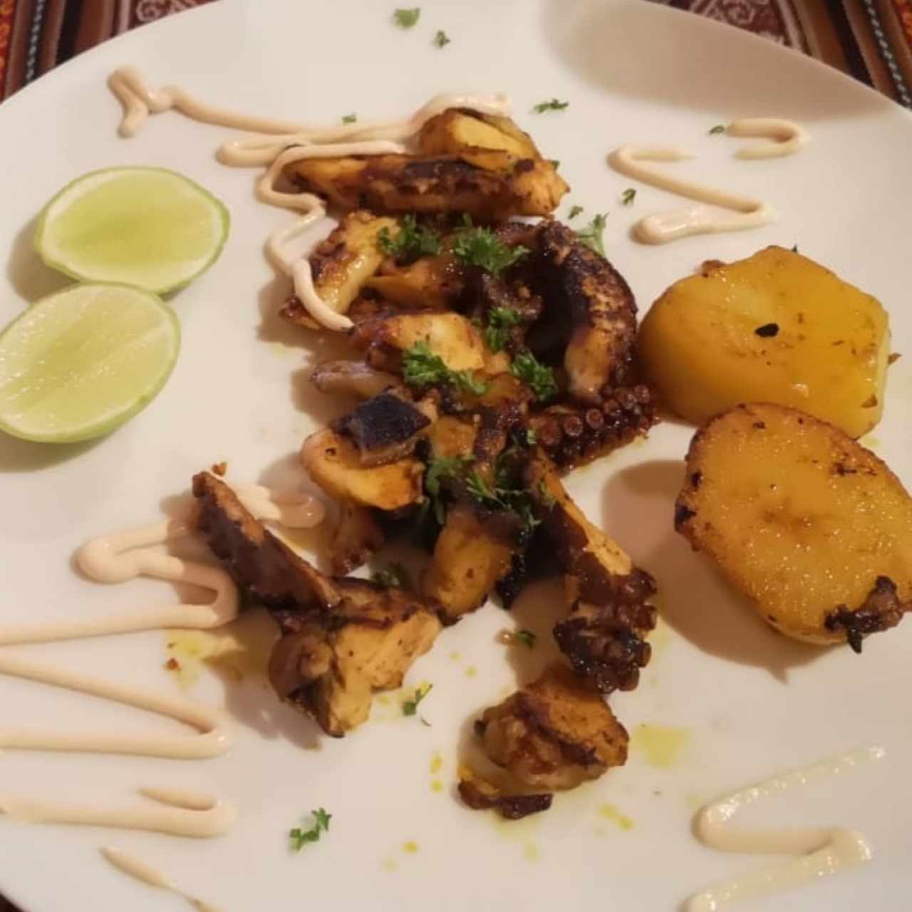 Pulpo al carbón. 