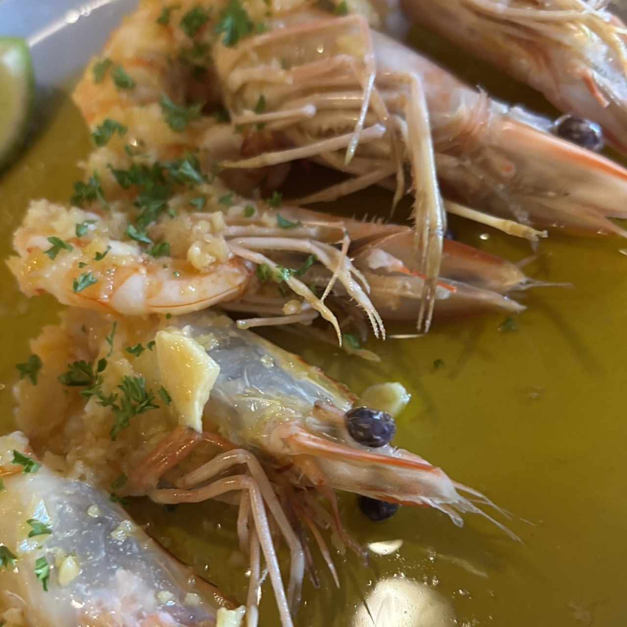 Langostinos al Ajillo - Jumbo Shrimp Scampi