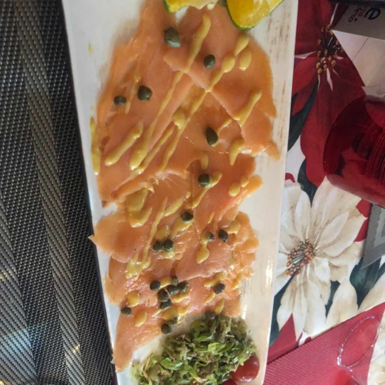 carpaccio de salmon