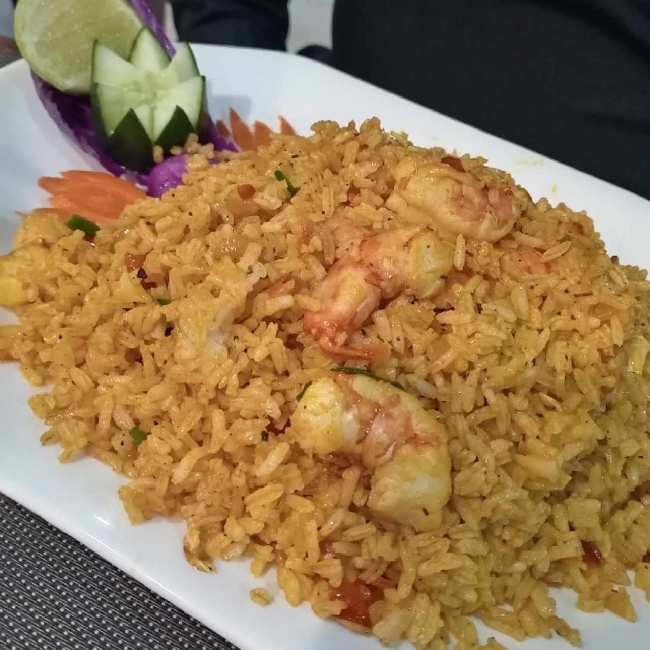 Arroz con camarones