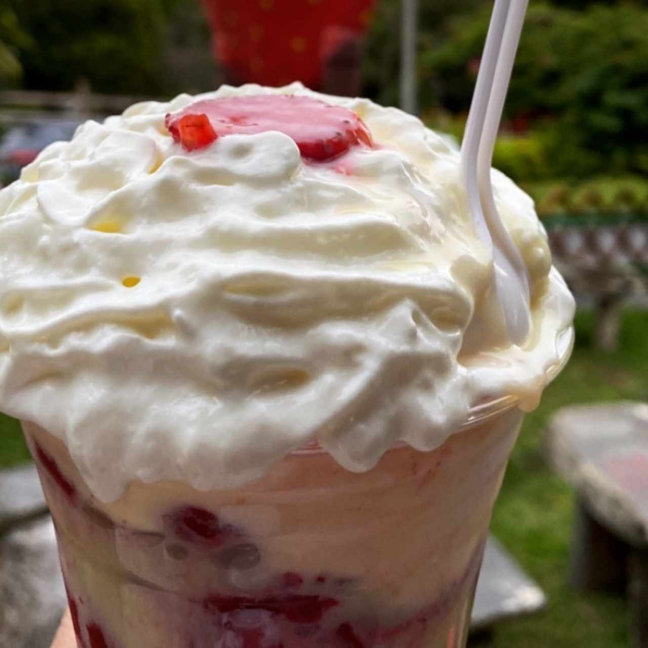 Fresas con natilla