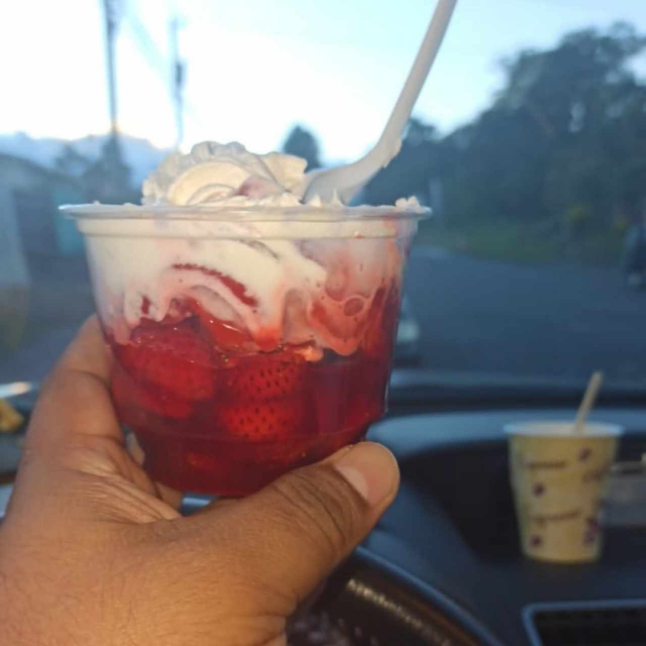 fresas con crema