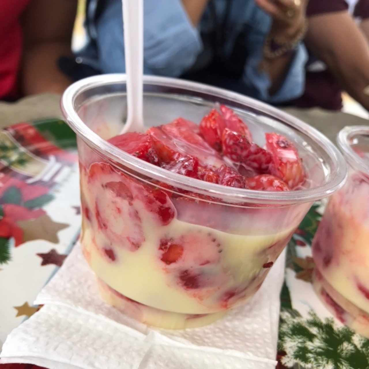 Fresas con Leche Condensada