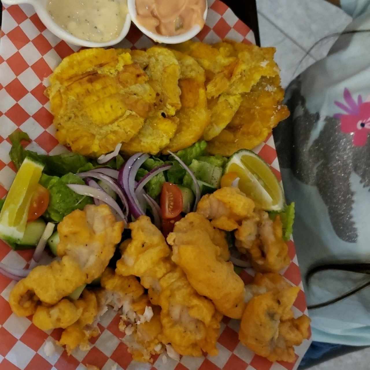 Deditos de pescado con patacones