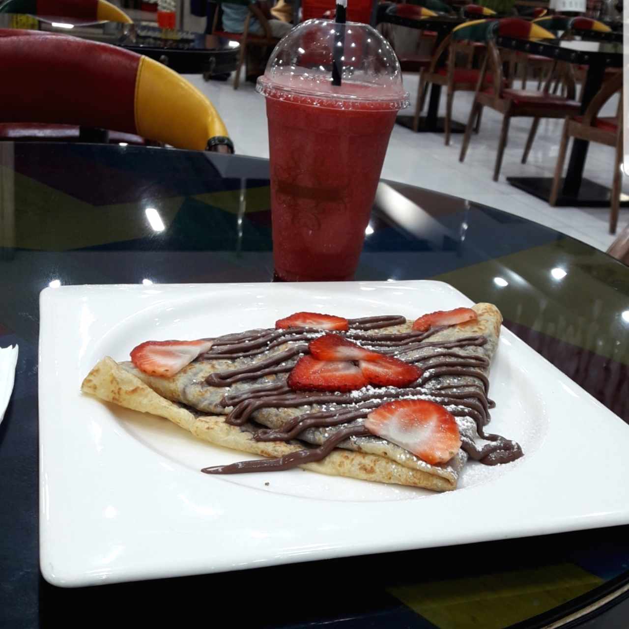 crepe dulce (fresas con nutella)