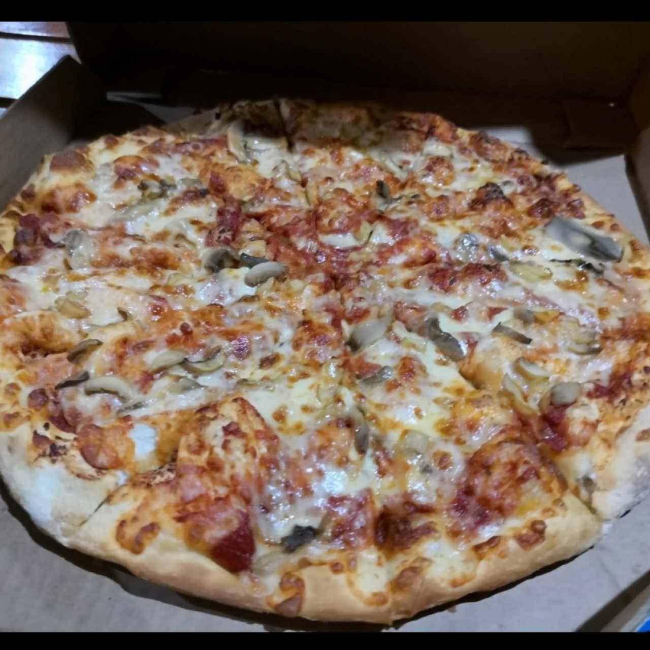 Pizza de hongos