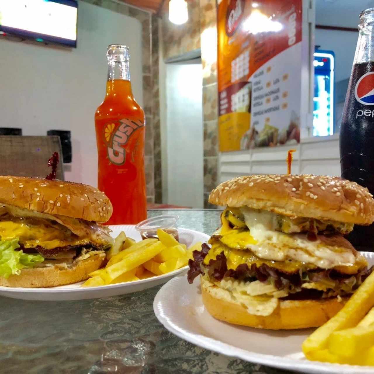 Hamburguesas: Sencilla y Doble