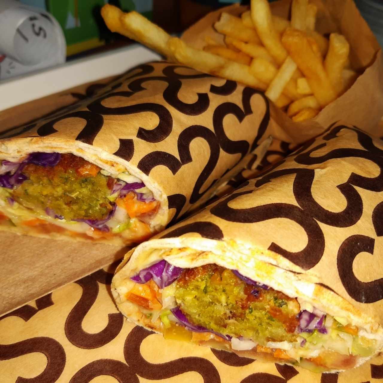 Wrap de falafel