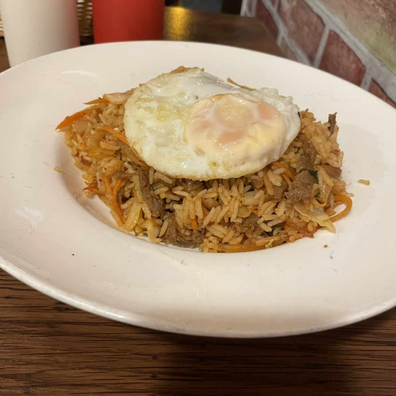 Arroz frito con kimchi