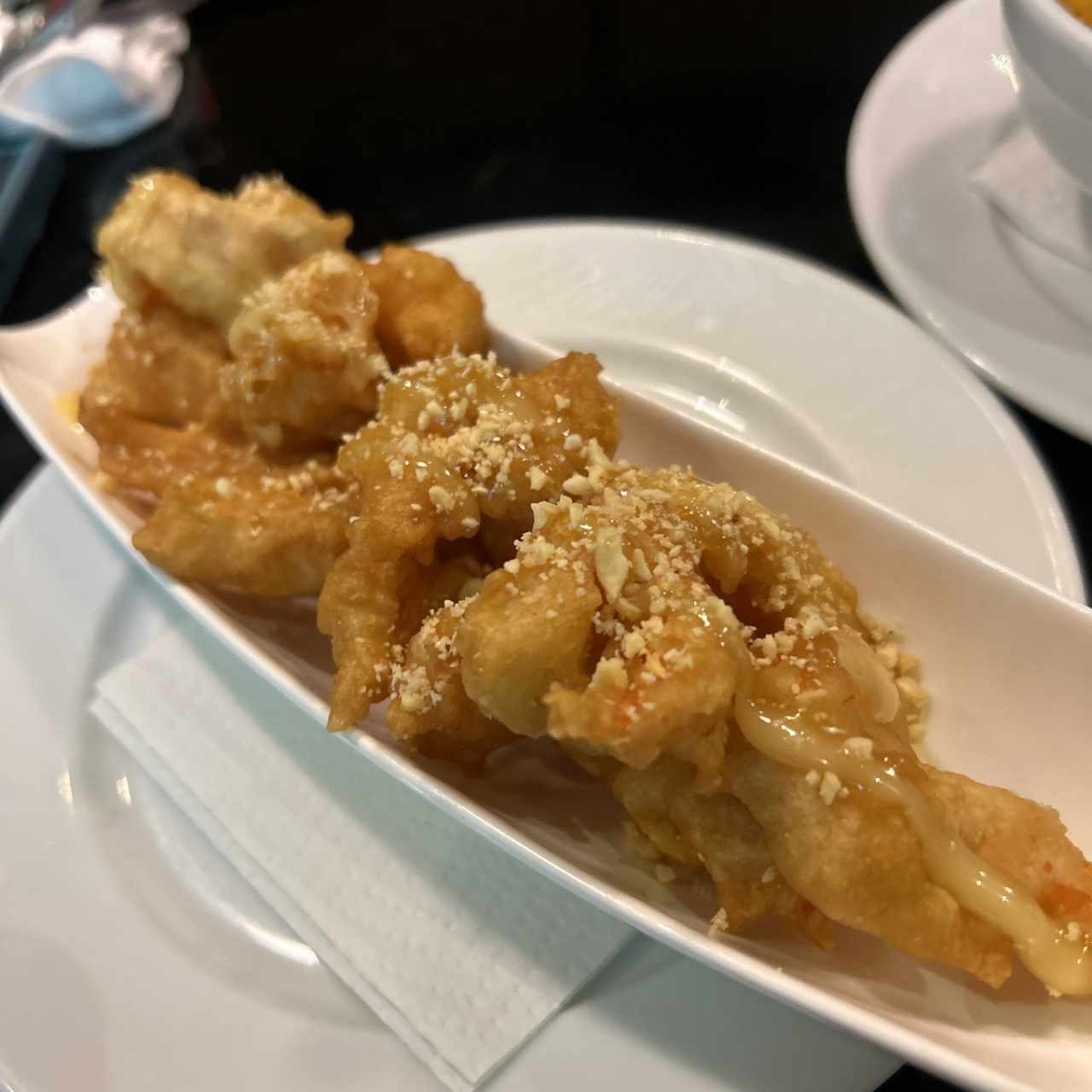 Camarones tempura