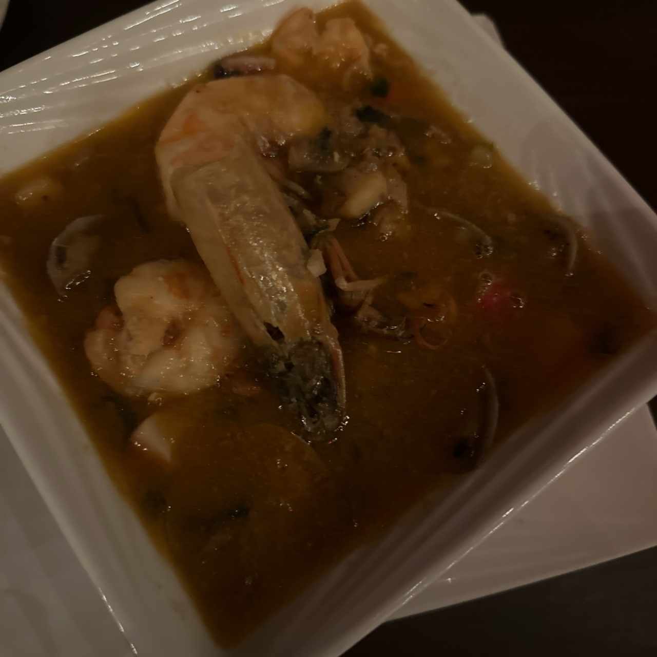 Cazuela de mariscos 