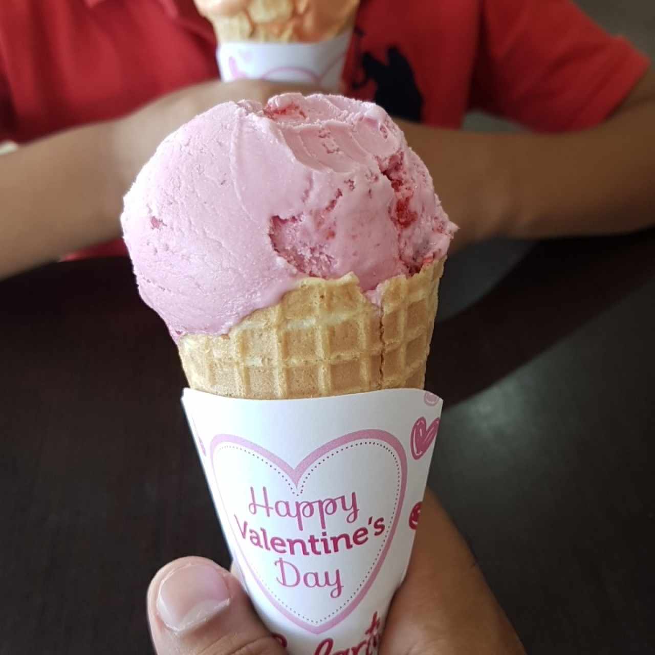 Helado de frutas del bosque